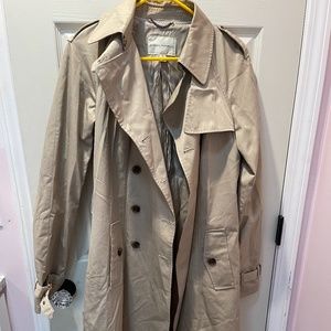 Banana Republic. Tan. Medium Tall. Trench Coat.